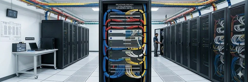 Industrial network and BMS room